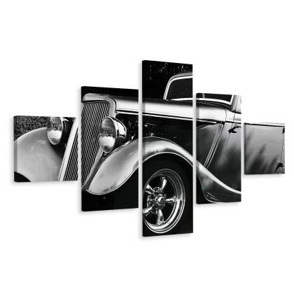 Obraz Wieloczęściowy Samochód Hot Rod W Stylu Vintage