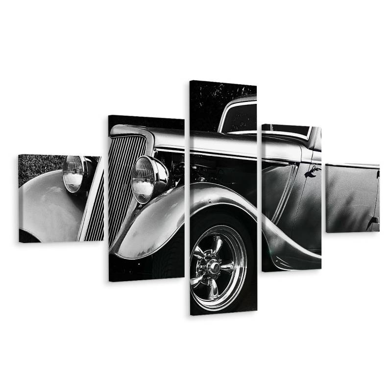 Obraz Wieloczęściowy Samochód Hot Rod W Stylu Vintage