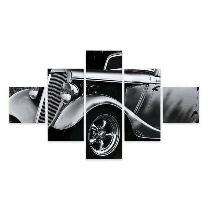 Obraz Wieloczęściowy Samochód Hot Rod W Stylu Vintage