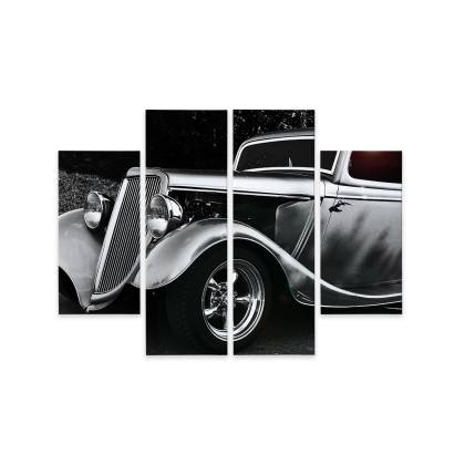 Obraz Wieloczęściowy Samochód Hot Rod W Stylu Vintage