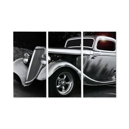 Obraz Wieloczęściowy Samochód Hot Rod W Stylu Vintage