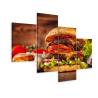 Obraz Wieloczęściowy Domowy Hamburger