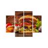 Obraz Wieloczęściowy Domowy Hamburger