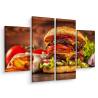 Obraz Wieloczęściowy Domowy Hamburger