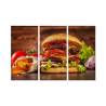 Obraz Wieloczęściowy Domowy Hamburger