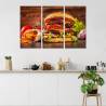 Obraz Wieloczęściowy Domowy Hamburger
