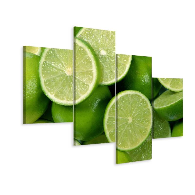 Obraz Wieloczęściowy Połówki Limonki