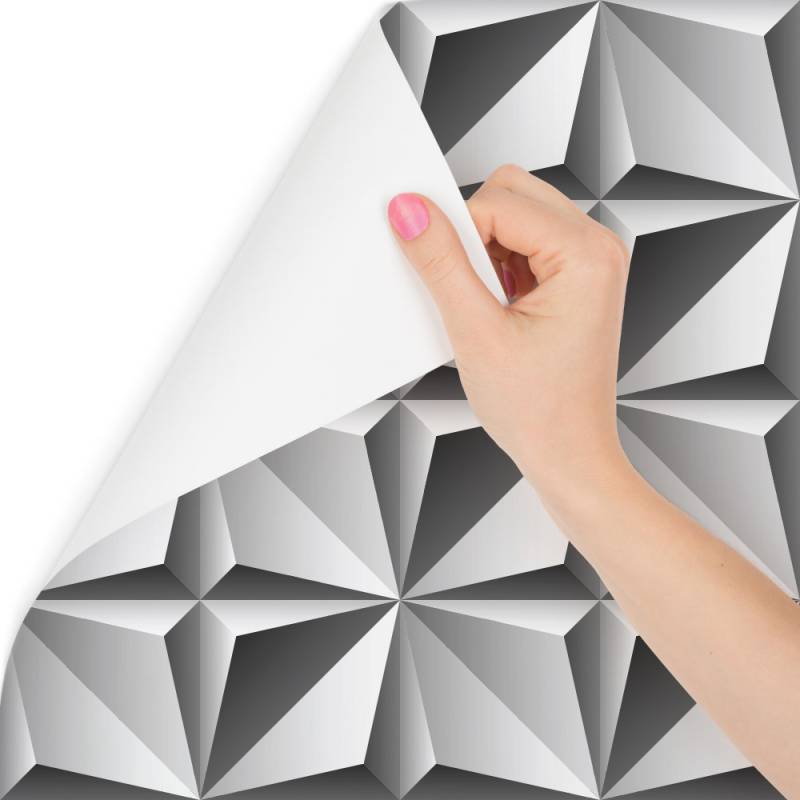 Tapeta Optyczna 3D, Figury Geometryczne, Do Salonu