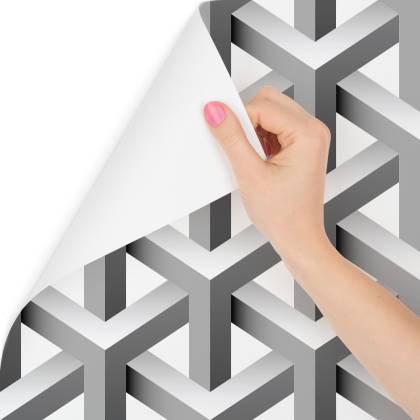 Tapeta Geometryczna, Efekt 3D, Z Głębią, Do Salonu