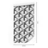 Tapeta Geometryczna, Efekt 3D, Z Głębią, Do Salonu