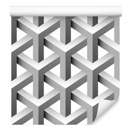Tapeta Geometryczna, Efekt 3D, Z Głębią, Do Salonu
