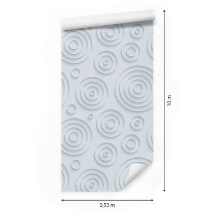 Tapeta Geometryczna 3D, Nowoczesna, Do Salonu
