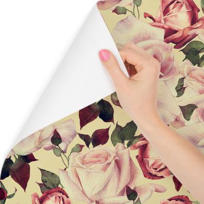 Tapeta Kwiaty Róże W Stylu Vintage Akwarela