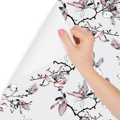 Tapeta Kwiaty Magnolii Akwarela