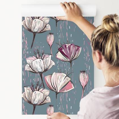 Tapeta Malowane Tulipany
