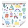 Tapeta Dla Chłopca, Kolorowe Dinozaury Góry Drzewa