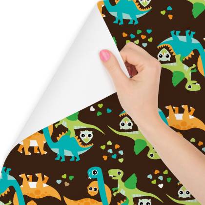 Tapeta Kolorowe Dinozaury, Ptaki, Do Pokoju Chłopca