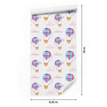 Tapeta Pastelowe Balony Chmurki, Do Pokoju Dziecka