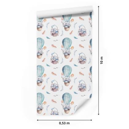 Tapeta Balony Z Roślinami W Tle