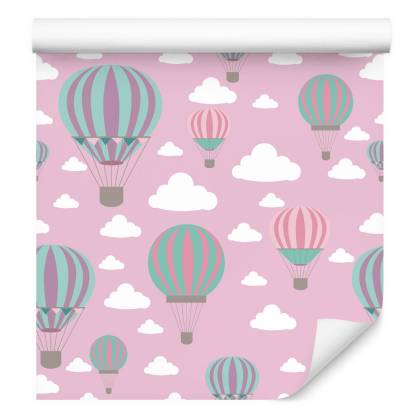 Tapeta Kolorowe Balony W Chmurach