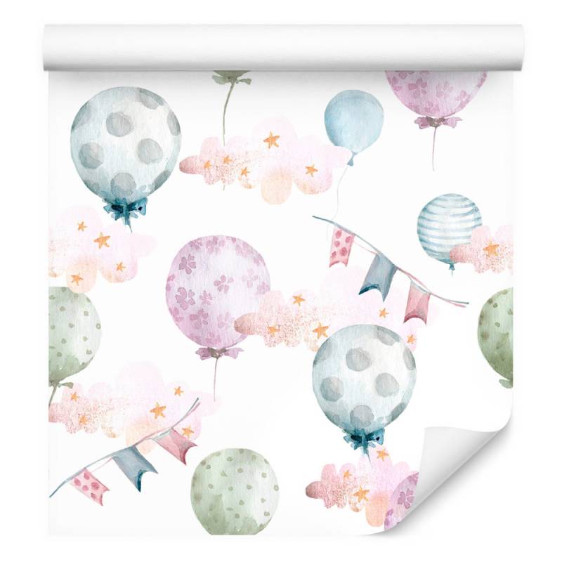 Tapeta Balony W Delikatnych Kolorach
