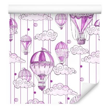 Tapeta Balony W Odcieniach Fioletu