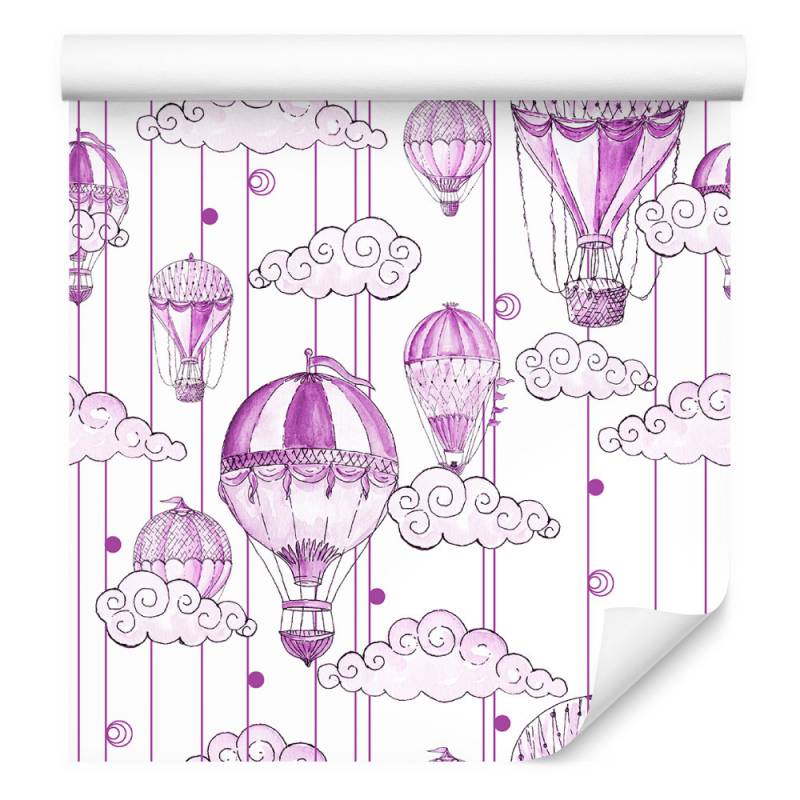 Tapeta Balony W Odcieniach Fioletu