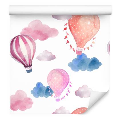 Tapeta Balony Na Tle Kolorowych Chmur