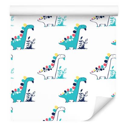 Tapeta Do Pokoju Dziecka, Dinozaury Rośliny Liście
