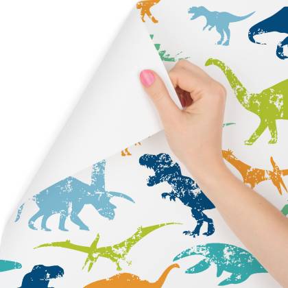 Tapeta Kolorowe Dinozaury, Pokój Dziecięcy