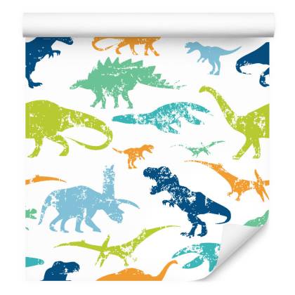 Tapeta Kolorowe Dinozaury, Pokój Dziecięcy