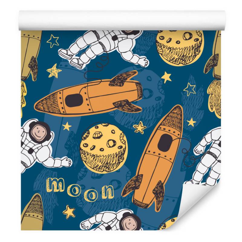 Tapeta Astronauci Wśród Planet