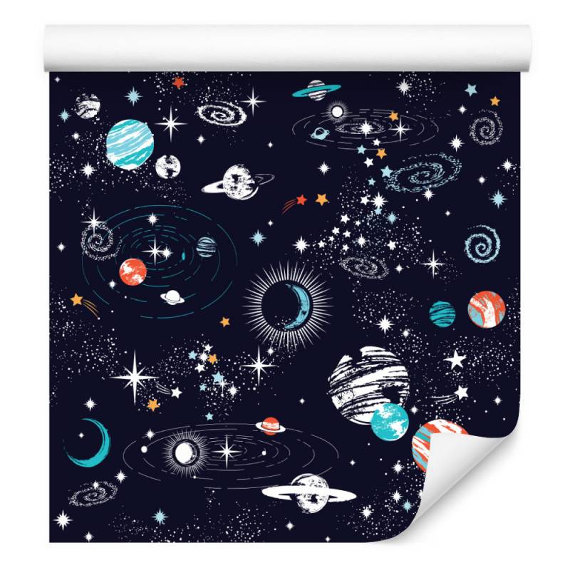 Tapeta Do Pokoju Chłopca Planety Kosmos Gwiazdy