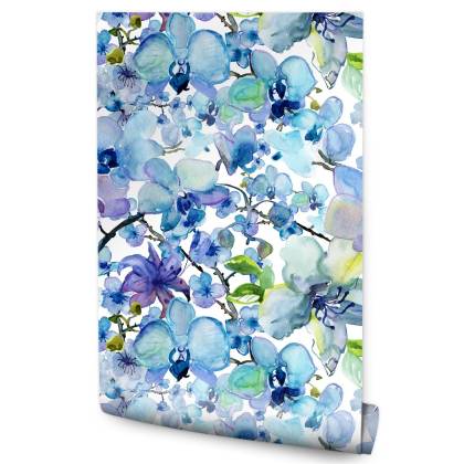 Tapeta Malowane Akwarelą Orchidee