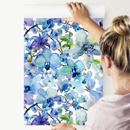 Tapeta Malowane Akwarelą Orchidee