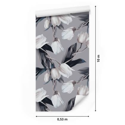 Tapeta Malowane Tulipany