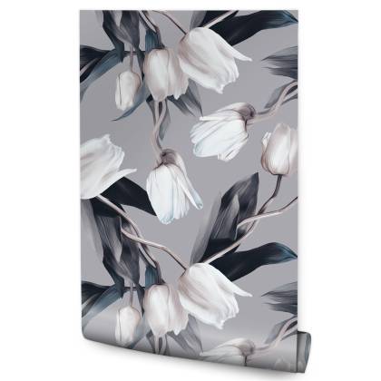 Tapeta Malowane Tulipany