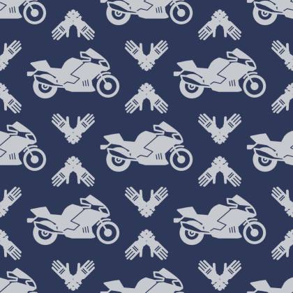 Tapeta Motocykle Z Nowoczesnymi Ornamentami