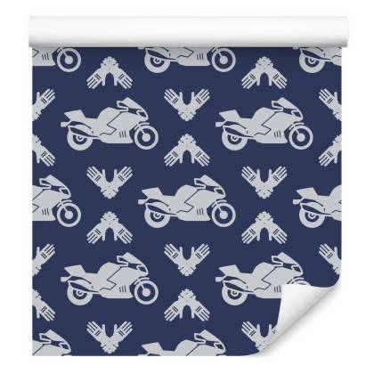 Tapeta Motocykle Z Nowoczesnymi Ornamentami