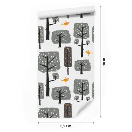Tapeta Natura, Las, Drzewa Do Pokoju Dziecka