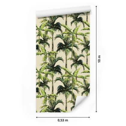 Tapeta Zieleń Palmy Liście Natura Przyroda Biuro
