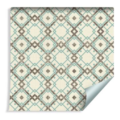Tapeta Geometryczny Wzór W Stylu Retro