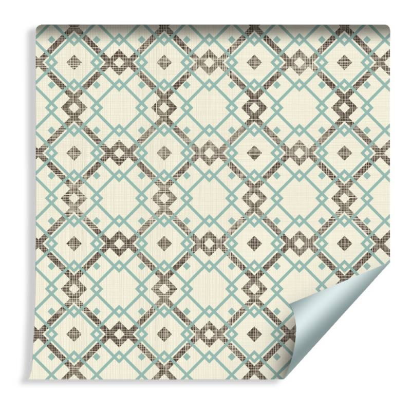 Tapeta Geometryczny Wzór W Stylu Retro