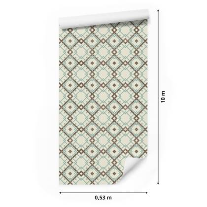 Tapeta Geometryczny Wzór W Stylu Retro