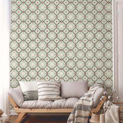 Tapeta Geometryczny Wzór W Stylu Retro