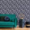 Tapeta Wyrazisty Kwiatowy Wzór W Stylu Retro