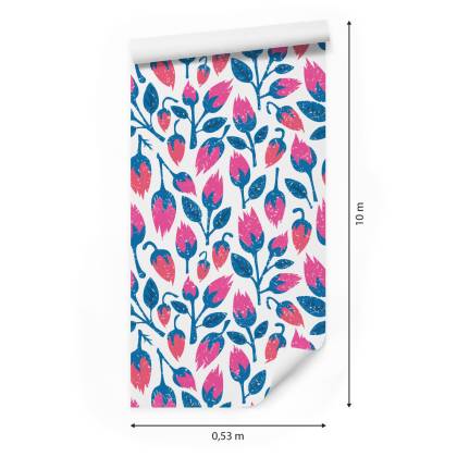Tapeta Kwiaty W Stylu Retro