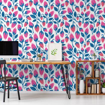 Tapeta Kwiaty W Stylu Retro