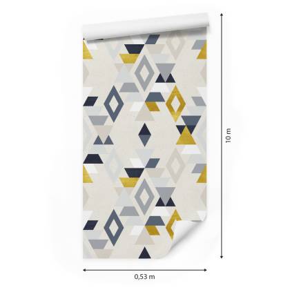 Tapeta Geometryczne Wzory Styl Retro