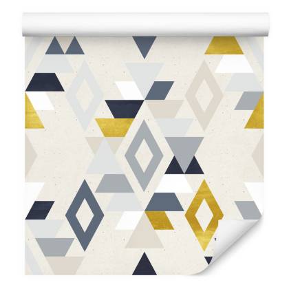 Tapeta Geometryczne Wzory Styl Retro